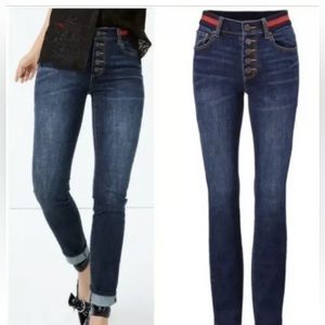 Cabi Skinny Buttonfly 12 EUC Like New